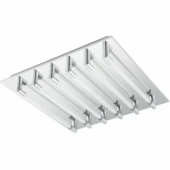Luminaires Eglo Plafonnier Eglo VELARDE LED Chrome, 6 lumières