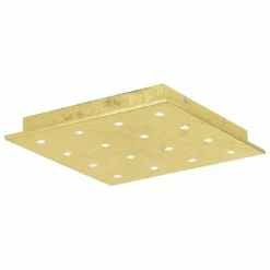 Lampes Dorées-Luminaires Eglo Plafonnier Eglo VEZENO LED Or, 16 lumières