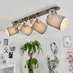 hofstein Plafonnier Eglo VILLABATE Noir, 4 lumières