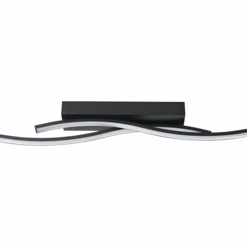 Luminaires Eglo Plafonnier Eglo VILORIA LED Noir, 1 lumière* Éclairage Led