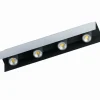 Luminaires Eglo Plafonnier Eglo VISERBA Aluminium, Noir, 4 lumières* Plafonniers