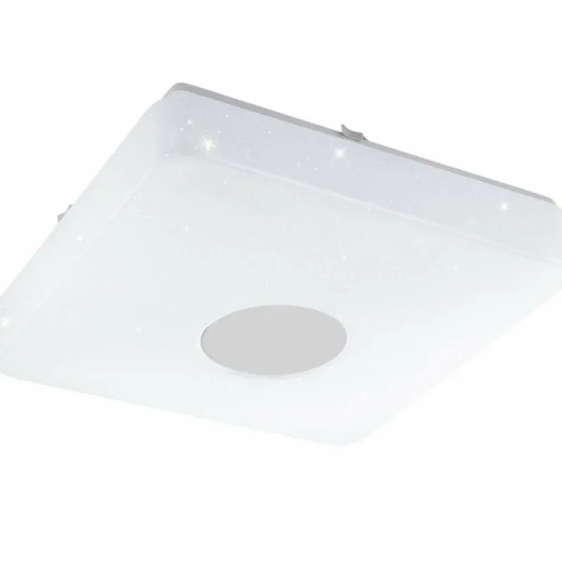 Luminaires Eglo Plafonnier Eglo VOLTAGO 2 LED Aspect cristal, Blanc, 1 lumière, Télécommandes* Éclairage Led