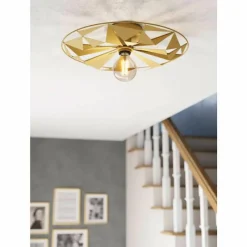 Lampes Dorées-Luminaires Eglo Plafonnier Eglo-Leuchten CASTANUELO Or, 1 lumière