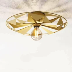 Lampes Dorées-Luminaires Eglo Plafonnier Eglo-Leuchten CASTANUELO Or, 1 lumière