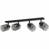 Luminaires Eglo Plafonnier Eglo-Leuchten CONSACA Noir, 4 lumières