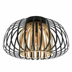 Lampes Dorées-Luminaires Eglo Plafonnier Eglo-Leuchten ENCINITOS Or, Noir, 1 lumière