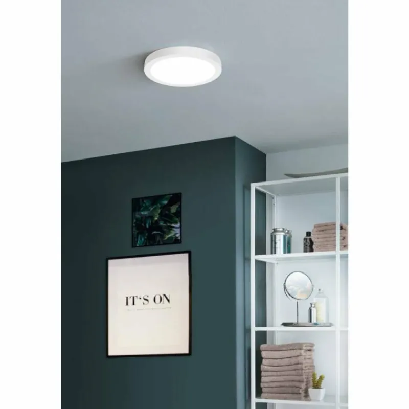 Luminaires Eglo Plafonnier Eglo-Leuchten FUEVA-Z LED Blanc, 1 lumière