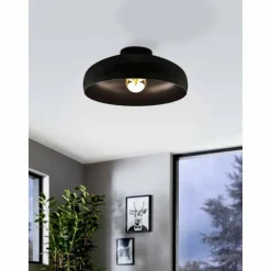 Luminaires Eglo Plafonnier Eglo-Leuchten MOGANO Noir, 1 lumière* Plafonniers