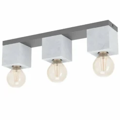 Lampes Vintages & Rétros-Luminaires Eglo Plafonnier Eglo-Leuchten PRESTWICK Noir, 3 lumières