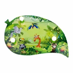 Lampes En Bois-Luminaires Elobra Plafonnier Elobra BLATT WILDNIS Vert, 3 lumières