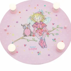 Lampes En Bois-Luminaires Elobra Plafonnier Elobra EULE Rose, 4 lumières