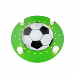 Lampes En Bois-Luminaires Elobra Plafonnier Elobra FUßBALL Vert, Blanc, 4 lumières