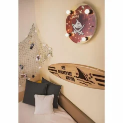 Lampes En Bois-Luminaires Elobra Plafonnier Elobra HOLZINSCHRIFT Brun, 4 lumières