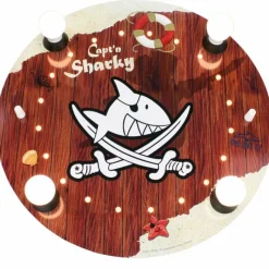 Lampes En Bois-Luminaires Elobra Plafonnier Elobra HOLZINSCHRIFT Brun, 4 lumières