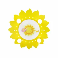 Lampes En Bois-Luminaires Elobra Plafonnier Elobra Jaune, 4 lumières