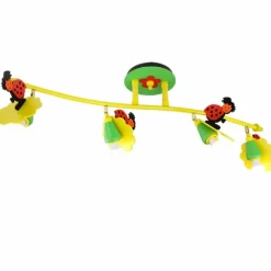 Lampes En Bois-Luminaires Elobra Plafonnier Elobra MARIENKÄFER Multicolore, 4 lumières