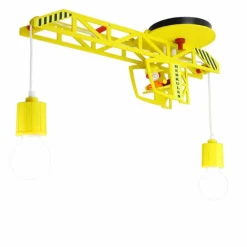 Lampes En Bois-Luminaires Elobra Plafonnier Elobra MARKUS Jaune, 2 lumières