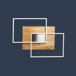 Lampes En Bois-Luminaires Elobra Plafonnier Elobra Panama LED Écru, 2 lumières, Télécommandes