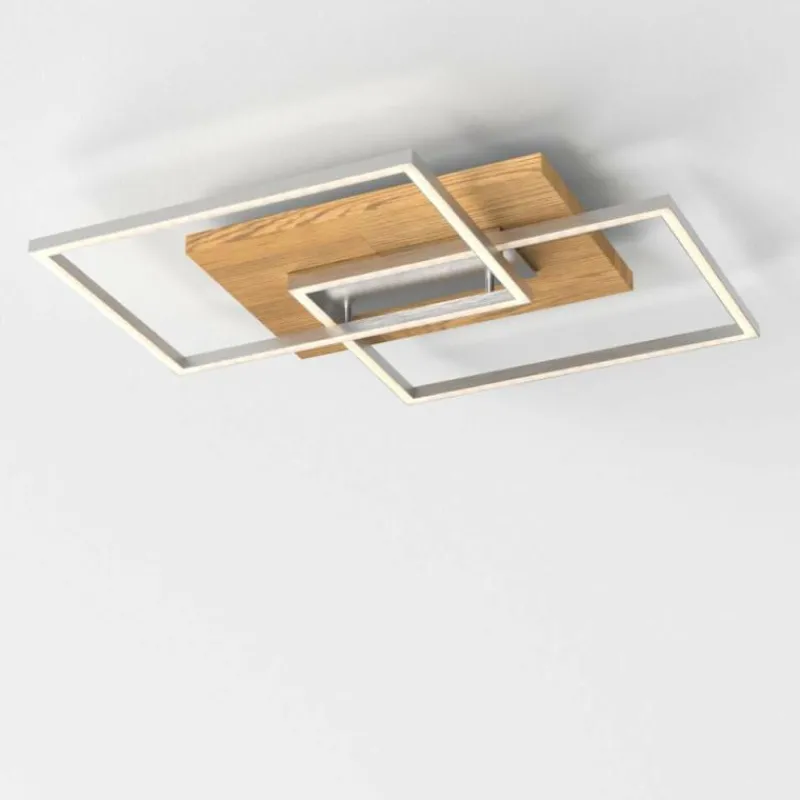 Lampes En Bois-Luminaires Elobra Plafonnier Elobra Panama LED Écru, 2 lumières, Télécommandes