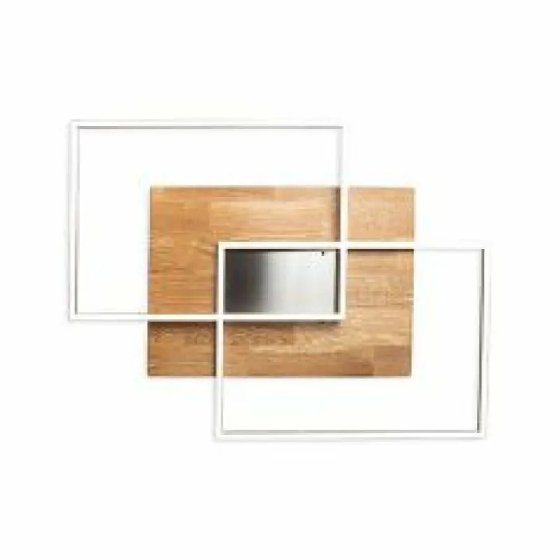 Lampes En Bois-Luminaires Elobra Plafonnier Elobra Panama LED Écru, 2 lumières, Télécommandes