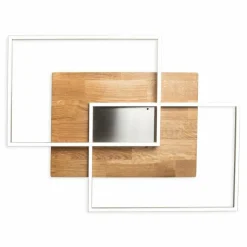 Lampes En Bois-Luminaires Elobra Plafonnier Elobra Panama LED Écru, 2 lumières, Télécommandes