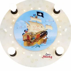 Lampes En Bois-Luminaires Elobra Plafonnier Elobra SEE Crème, 4 lumières