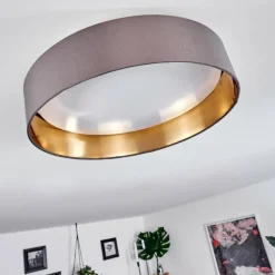 Lampes En Tissu-hofstein Plafonnier Elsa LED Blanc, 1 lumière