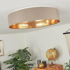 Lampes En Tissu-hofstein Plafonnier Elsa LED Blanc, 1 lumière