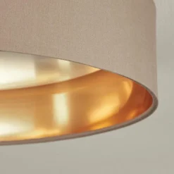 Lampes En Tissu-hofstein Plafonnier Elsa LED Blanc, 1 lumière