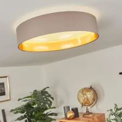 Lampes En Tissu-hofstein Plafonnier Elsa LED Blanc, 1 lumière