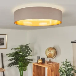 Lampes En Tissu-hofstein Plafonnier Elsa LED Blanc, 1 lumière