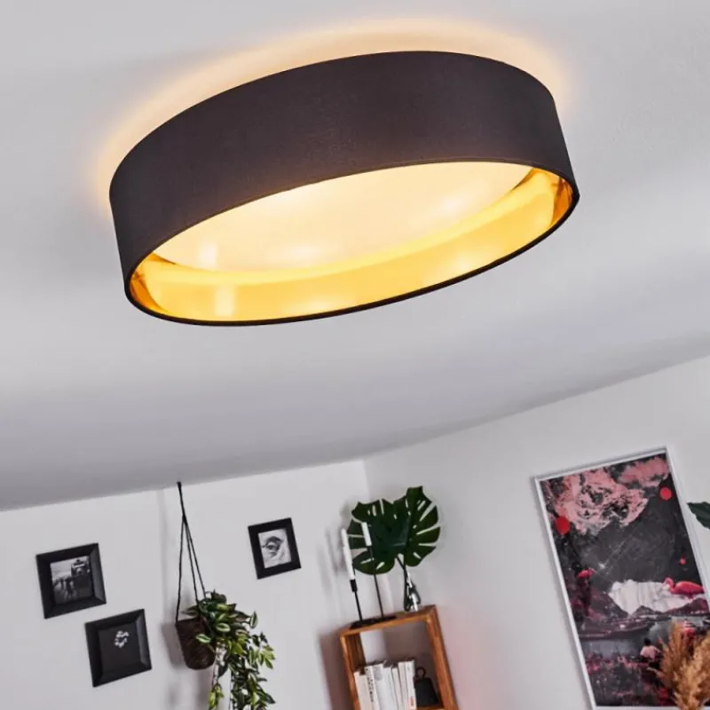 Lampes En Tissu-hofstein Plafonnier Elsa LED Blanc, 1 lumière