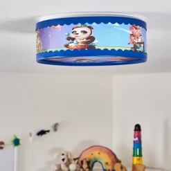 hofstein Plafonnier Erie Bleu, Multicolore, 2 lumières