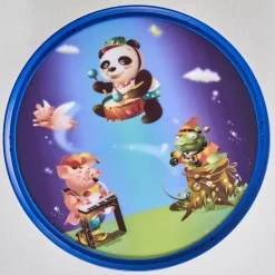 hofstein Plafonnier Erie Bleu, Multicolore, 2 lumières