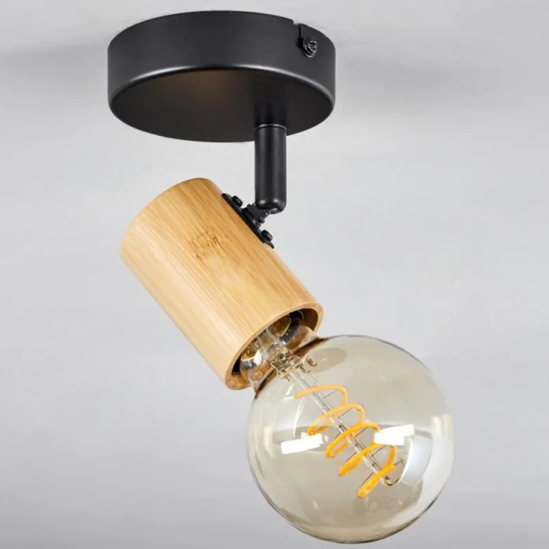 Luminaires Scandinaves-hofstein Plafonnier Erlach Écru, Noir, 1 lumière