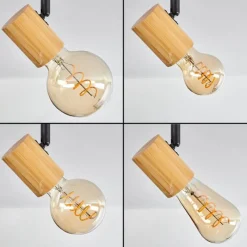 Luminaires Scandinaves-hofstein Plafonnier Erlach Écru, Noir, 1 lumière