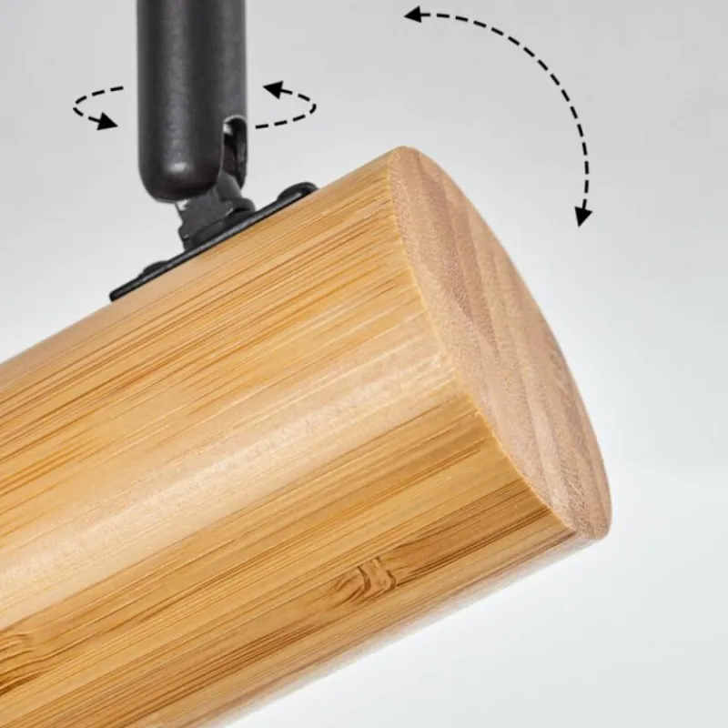 Luminaires Scandinaves-hofstein Plafonnier Erlach Écru, Noir, 1 lumière