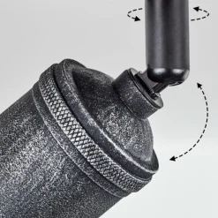 Lampes Vintages & Rétros-hofstein Plafonnier Ermatingen Brun foncé, Nickel mat, 2 lumières