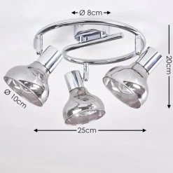 hofstein Plafonnier Esberg Chrome, 3 lumières