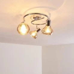 hofstein Plafonnier Esberg Chrome, 3 lumières