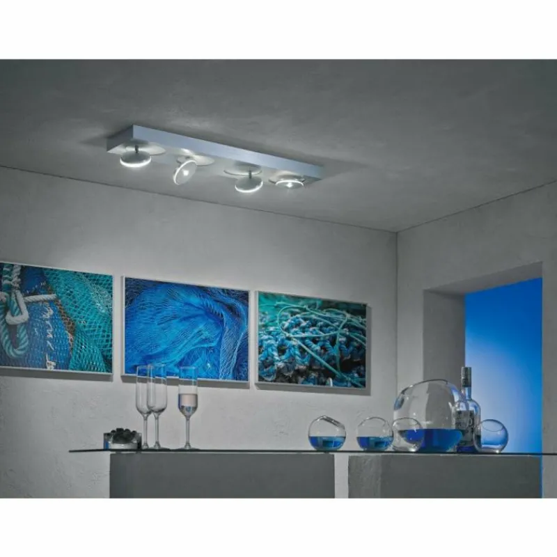 Luminaires Escale Plafonnier Escale SPOT IT LED Aluminium, 4 lumières
