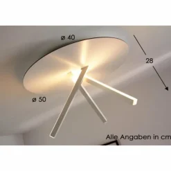 Luminaires Eva Luz Plafonnier Evaluz Orion LED Blanc, 3 lumières* Éclairage Led