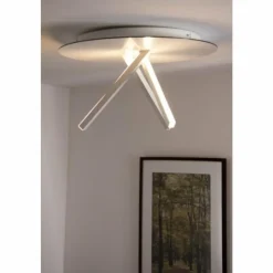 Luminaires Eva Luz Plafonnier Evaluz Orion LED Blanc, 3 lumières* Éclairage Led