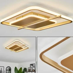 Lampes Dorées-hofstein Plafonnier Evolene LED Or, 1 lumière