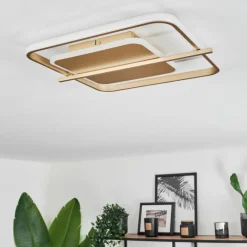 Lampes Dorées-hofstein Plafonnier Evolene LED Or, 1 lumière