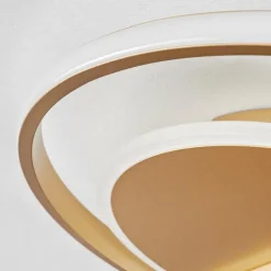 Lampes Art Déco-hofstein Plafonnier Evolene LED Or, 1 lumière