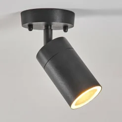 hofstein plafonnier extérieur Bessiebelle Noir, Blanc, 1 lumière