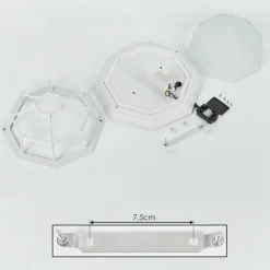 Luminaires Rustiques-hofstein plafonnier extérieur Ibacache Blanc, 1 lumière