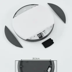 hofstein plafonnier extérieur Joserand LED Anthracite, 1 lumière