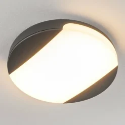 hofstein plafonnier extérieur Joserand LED Anthracite, 1 lumière